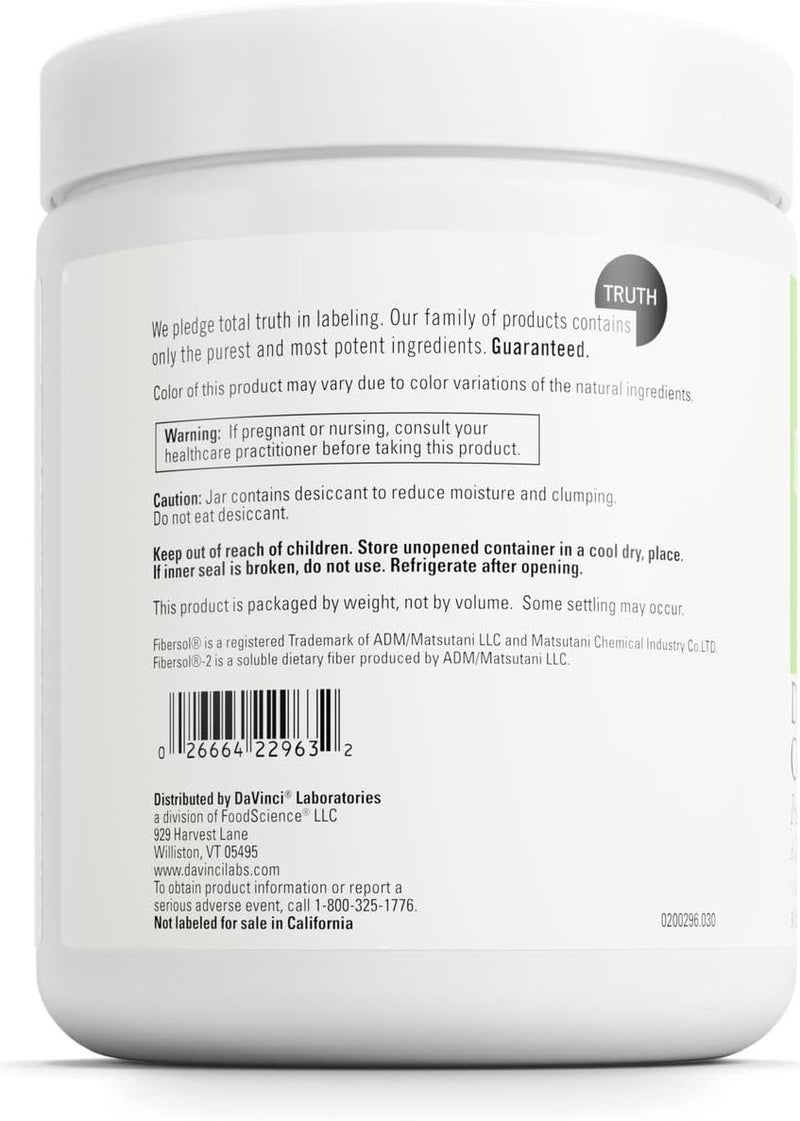 DAVINCI Labs DMannose Complex  Powder Drink Mix Supports Immune System  Urinary Tract Health  Bladder Health Aid with Calcium Cranberry Juice Powder  Prebiotic Fiber  30 Servings 16857 g - Image 3