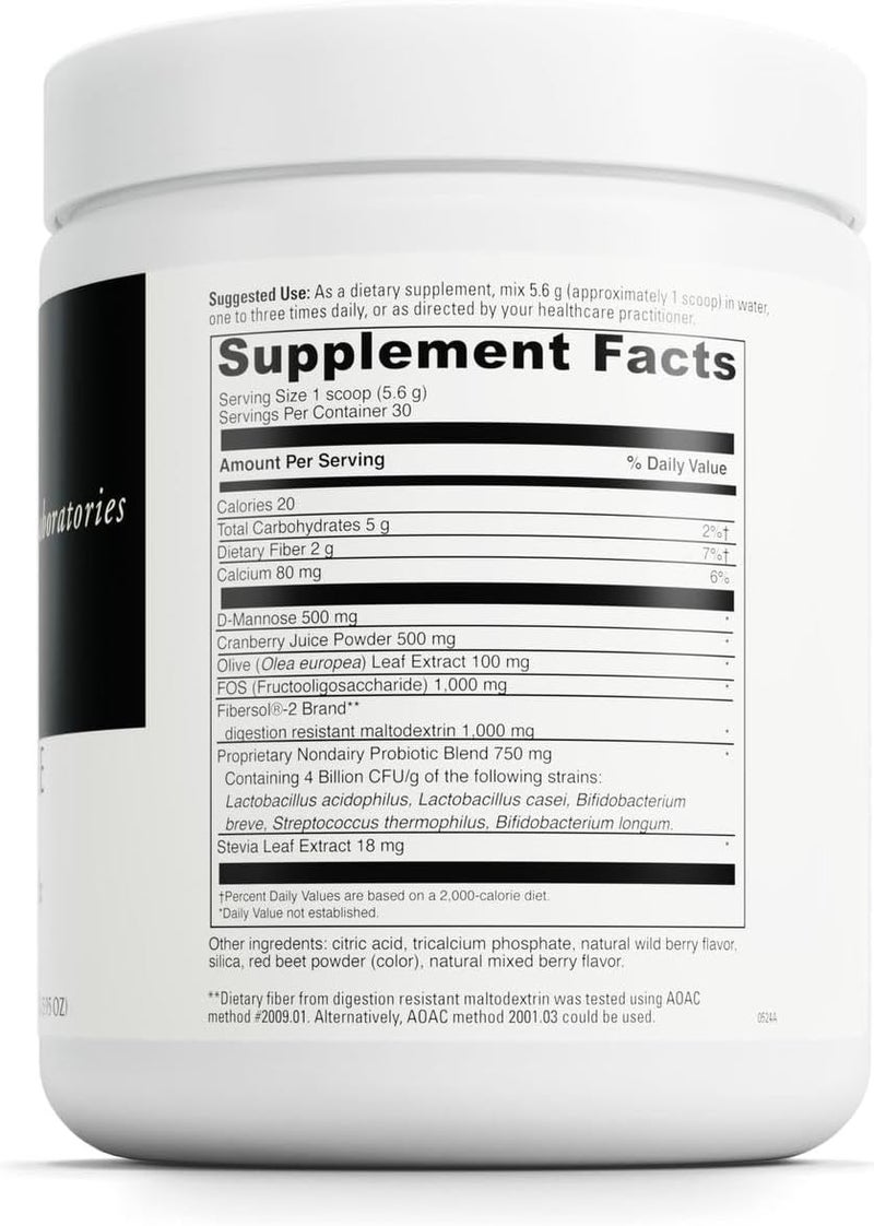 DAVINCI Labs DMannose Complex  Powder Drink Mix Supports Immune System  Urinary Tract Health  Bladder Health Aid with Calcium Cranberry Juice Powder  Prebiotic Fiber  30 Servings 16857 g - Image 2