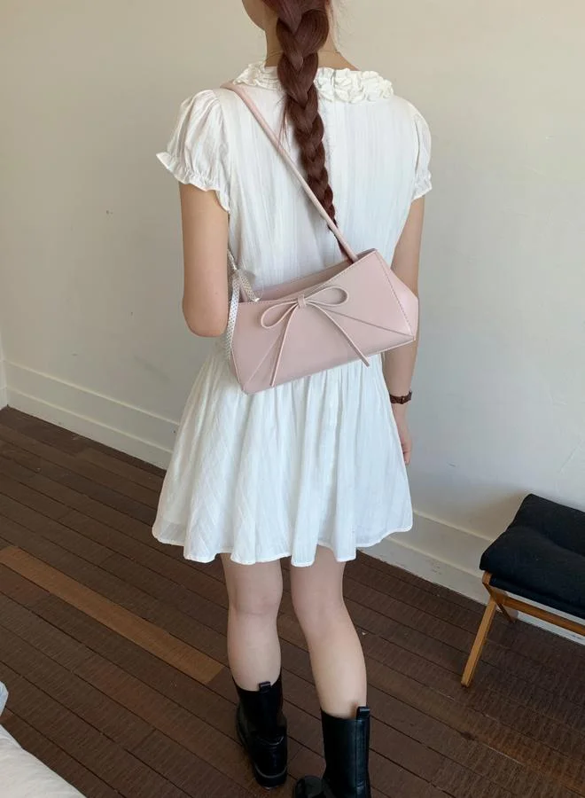 Take Two Pink Bow Shoulder Bag