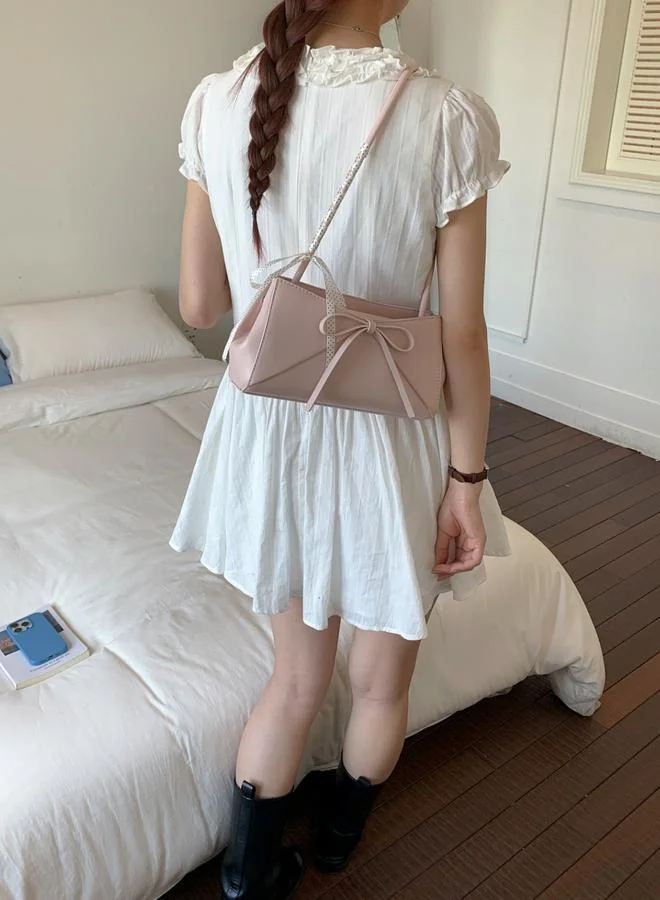 Take Two Pink Bow Shoulder Bag