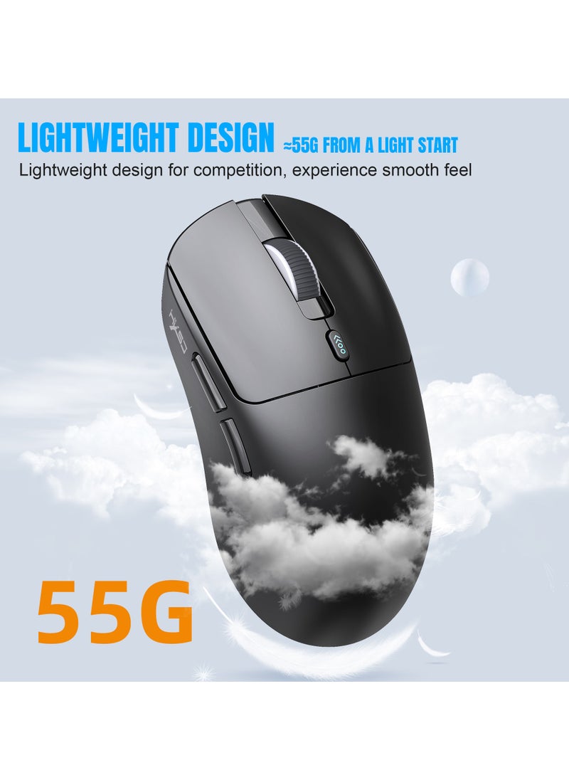 HXSJ - T68 Wireless Gaming Mouse 2.4G/Wired/BT For PC Laptop - Image 1
