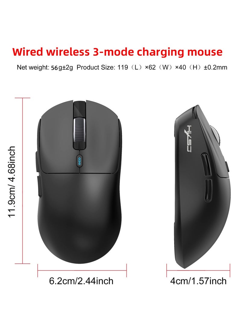 HXSJ - T68 Wireless Gaming Mouse 2.4G/Wired/BT For PC Laptop - Image 1