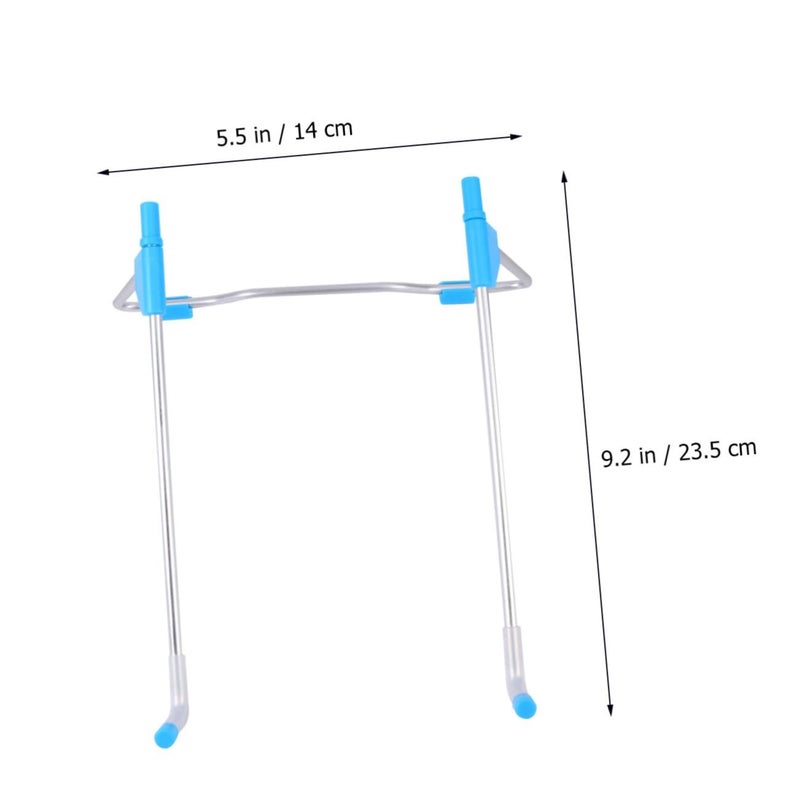Portable Aluminum Laptop Stand Foldable Cooling Rack for Travel Home Office Blue - Image 3