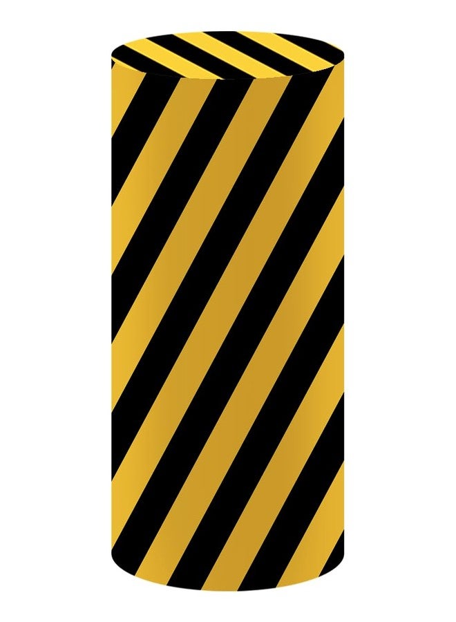 FiVan Construction Theme Pedestal Cover Plinth Decor Cloth Baby Birthday Party Prop Elastic Stretch Spandex for Metal Stands (D36cm(14.2") H75cm(29.5"),FUS-HP-2110) - Image 2