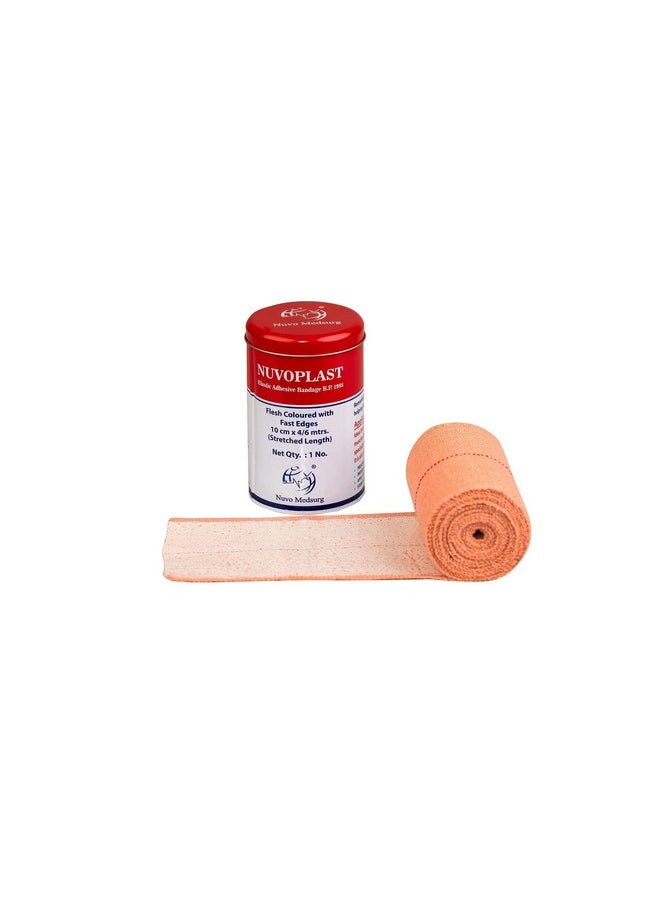NUVO MEDSURG Elastic Adhesive Bandage, 10 Cm X 4 M (Pack Of 1)  - Image 1