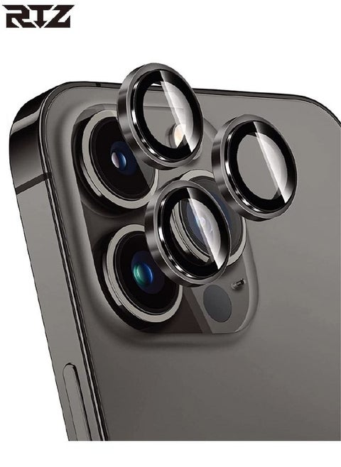Anti-scratch Tempered Glass Camera Cover For Iphone14 Pro / 14 Pro Max Black