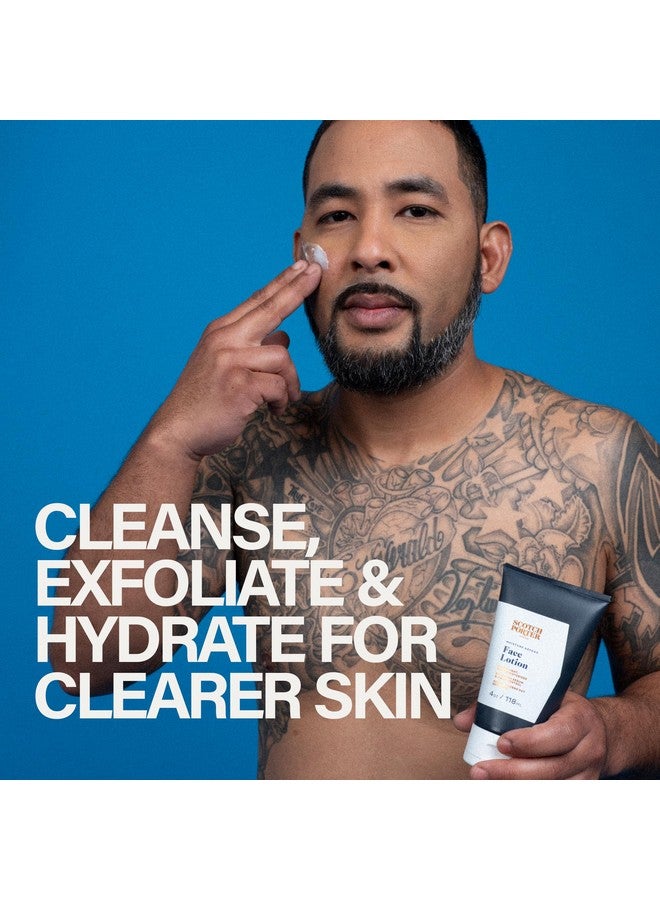 Scotch Porter Men’S Face Care Collection - Exfoliate, Cleanse & Restore, & Moisturize & Defend Skin - Includes Face Wash, Facial Scrub & Face Lotion - Image 2