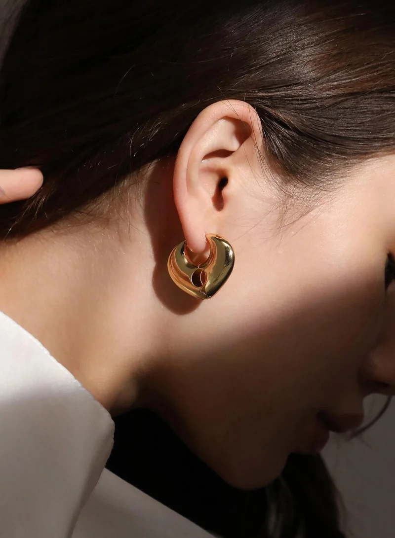 سوهي أقراط دائرية صناعية مجوهرات