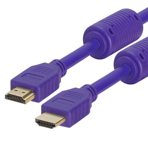 Cmple - HDMI Cable 10FT High Speed HDTV Ultra-HD (UHD) 3D, 4K @60Hz, 18Gbps 28AWG HDMI Cord Audio Return 10 Feet Purple - Image 4