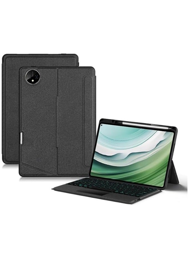Smart Bluetooth-compatible Keyboard Compatible with Huawei Matepad Pro 11 2024/2022 Tablet Case Backlit Trackpad Split Cover For Matepad Pro 11-inch