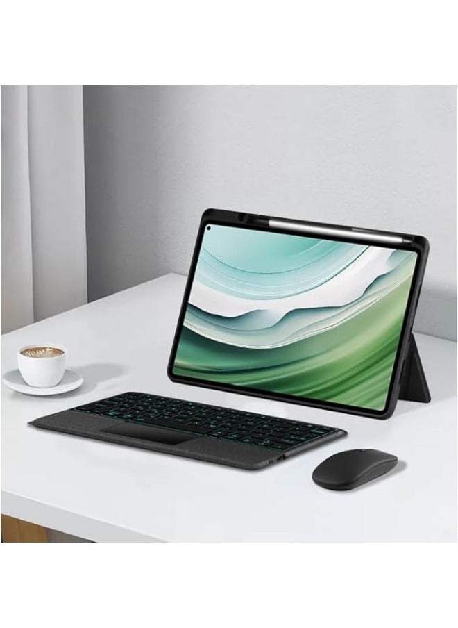Smart Bluetooth-compatible Keyboard Compatible with Huawei Matepad Pro 11 2024/2022 Tablet Case Backlit Trackpad Split Cover For Matepad Pro 11-inch