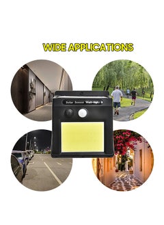 Generic Household Solar Lamp Human Body Sensing Waterproof Solar Outdoor Body Induction Solar Wall Lamp 1200mAh for Courtyard Patio Garden Lighting 48LED Night Lamp No Wiring Required  - Image 4