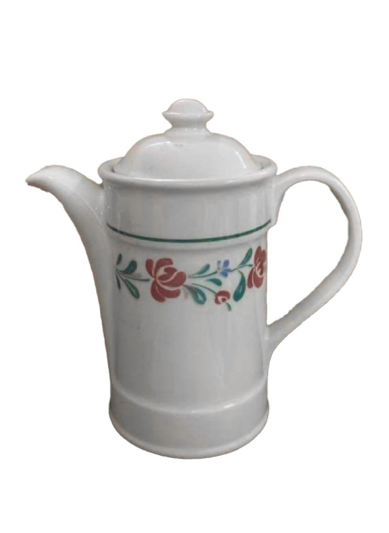 ATAL - Porcelain Teapot, Flower Design Teapot for Loose Tea, with Infuser European Style Ceramic Teapot, Enjoy the Taste of English Tea - Image 1