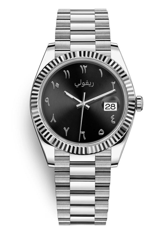 Rivoli Men's watch with Arabic numerals, soft and elegant 