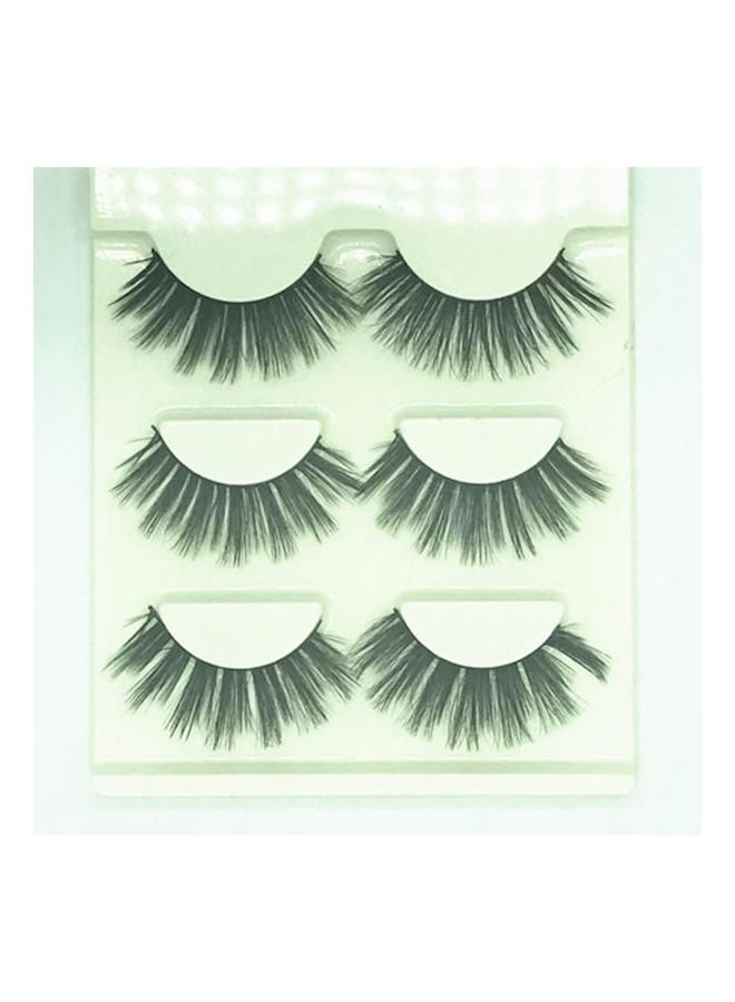 نيبمينينت طقم رموش مستعارة ثلاثية الأبعاد من شعر المنك مكون 6 قطع أسود - Image 1