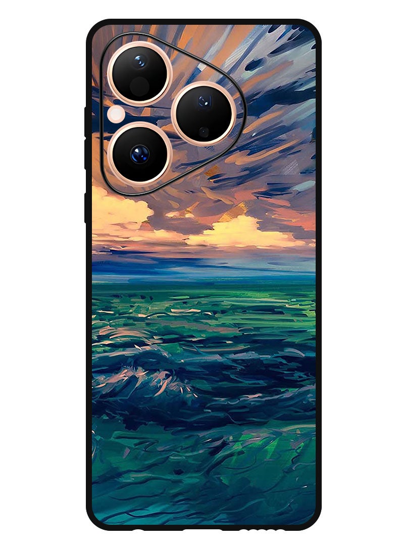 Theodor Case Compatible with Huawei Pura 80 6.6 Inch Protection Shockproof Bumper Cover Landscape - Image 1