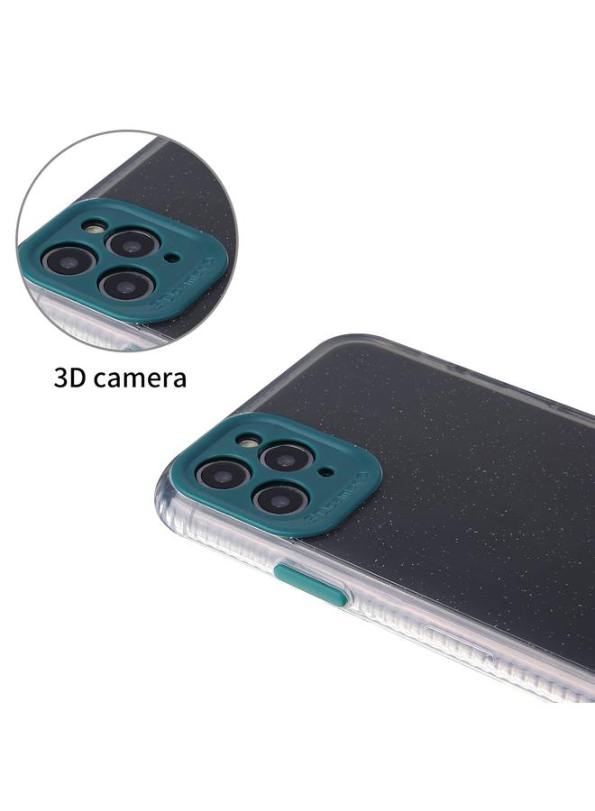 Zaboon Case For iPhone 11 Pro Max Fine Hole Series Anti-fall Transparent TPU + Acrylic Glitter Phone Protective Case - Image 5