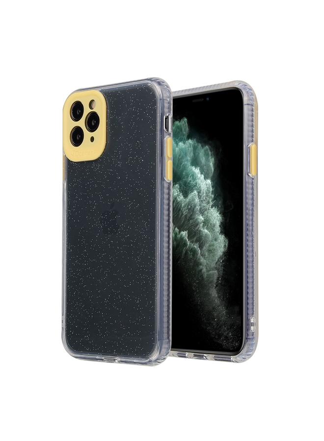 Zaboon Case For iPhone 11 Pro Max Fine Hole Series Anti-fall Transparent TPU + Acrylic Glitter Phone Protective Case - Image 1