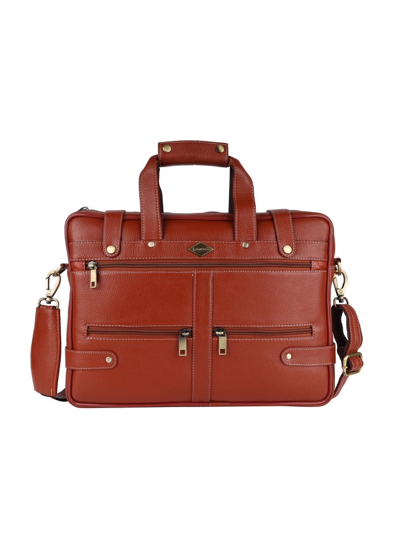 LAVERI LEATHER Genuine Leather Office And Travel Document Laptop bag Style Code 422  - Image 1