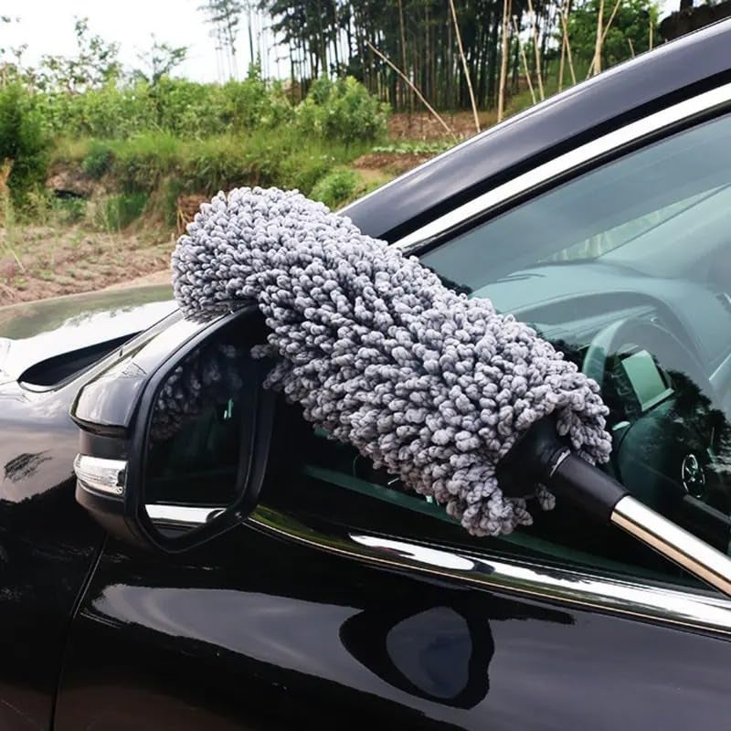 Derovan Ultra-Soft Microfiber Duster – Extendable Telescoping Handle for Scratch-Free Cleaning of Car, Home & Office (Up to 35″) - Image 3