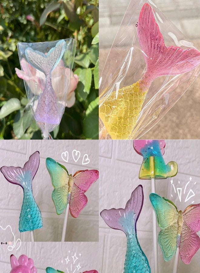 YIMINGMOLD قوالب حلوى سيليكون YIMINGMOLD ذات 16 تجويفًا على شكل ذيول حورية البحر، مثالية لتزيين الكيك والكب كيك. - Image 5