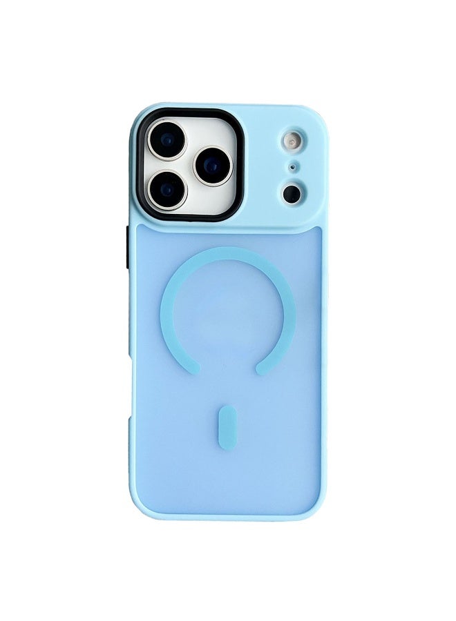 SanHu Magnetic Case Cover for iPhone 17 Pro,[Compatible with Magsafe][Mil-Grade Drop Protection] Slim Shockproof Translucent Protective Phone Back Case Cover for iPhone 17 Pro, Blue