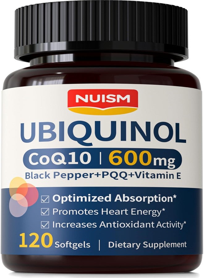 نويسم كبسولات NUISM CoQ10 بتركيز 600 ملغ، مكمل غذائي يحتوي على يوبيكوينول Q10، فيتامينات CoQ10 بتركيز 600 ملغ لامتصاص مثالي، دعم مضاد للأكسدة لصحة القلب والطاقة - Image 1
