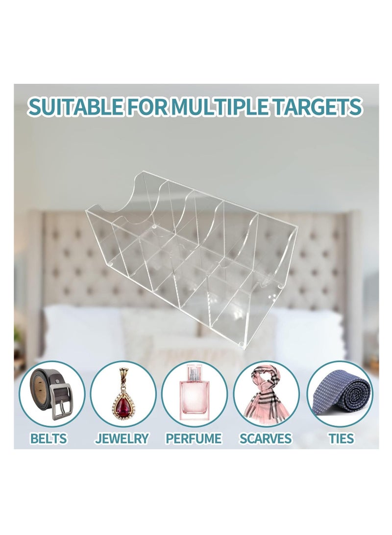 Belt Organizer for Closet，Belt Holder for Closet，Tie and Belt Organizer for Closet,Belt Organizer with 5 Compartments Display Case  - Image 4