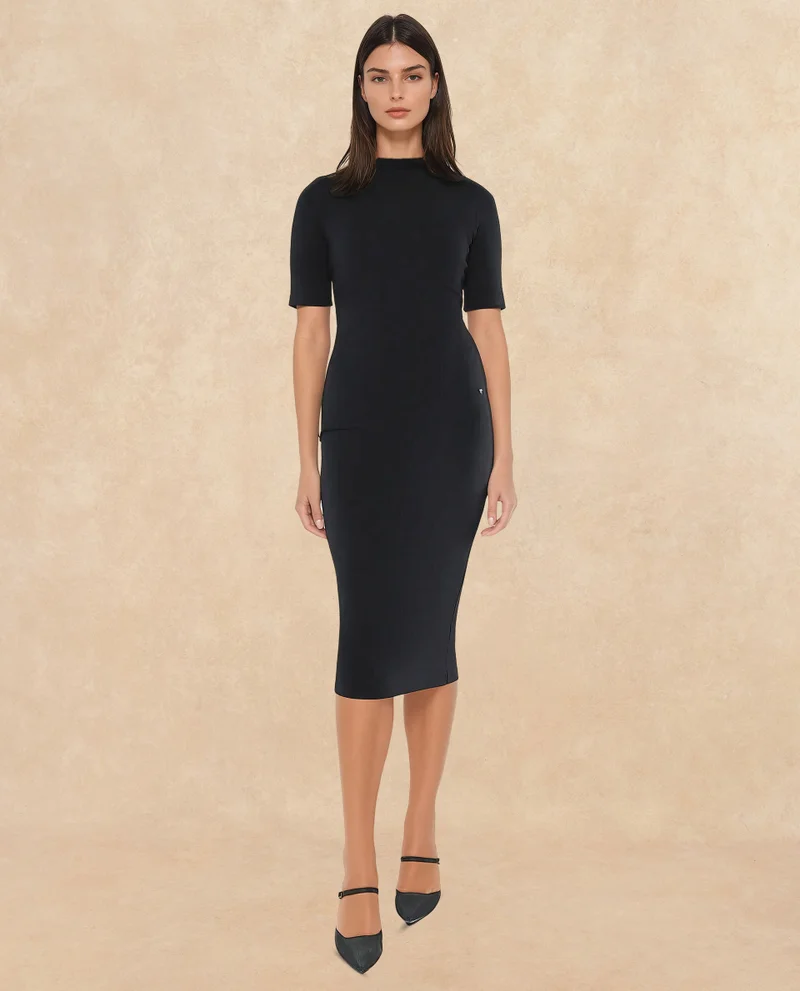 Rareism Women's Plain Midi Dress