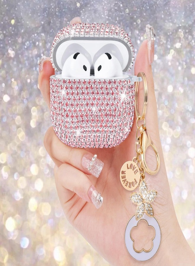 VISOOM Cute Jewelry Case for Airpods 4 Cases 2024 Cover Women, Sparkly Air pods 4 Gen Cases Hard TPU Airpod Case 4th Generation Glitter iPods 4 Case with Bling Keychain for iPods Earbuds Airpods 4th - Image 2