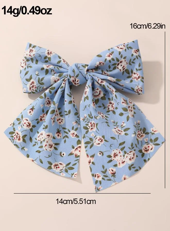 Take Two  Set of 2 - Floral Bow Hair Clips for Women | Best Price UAE