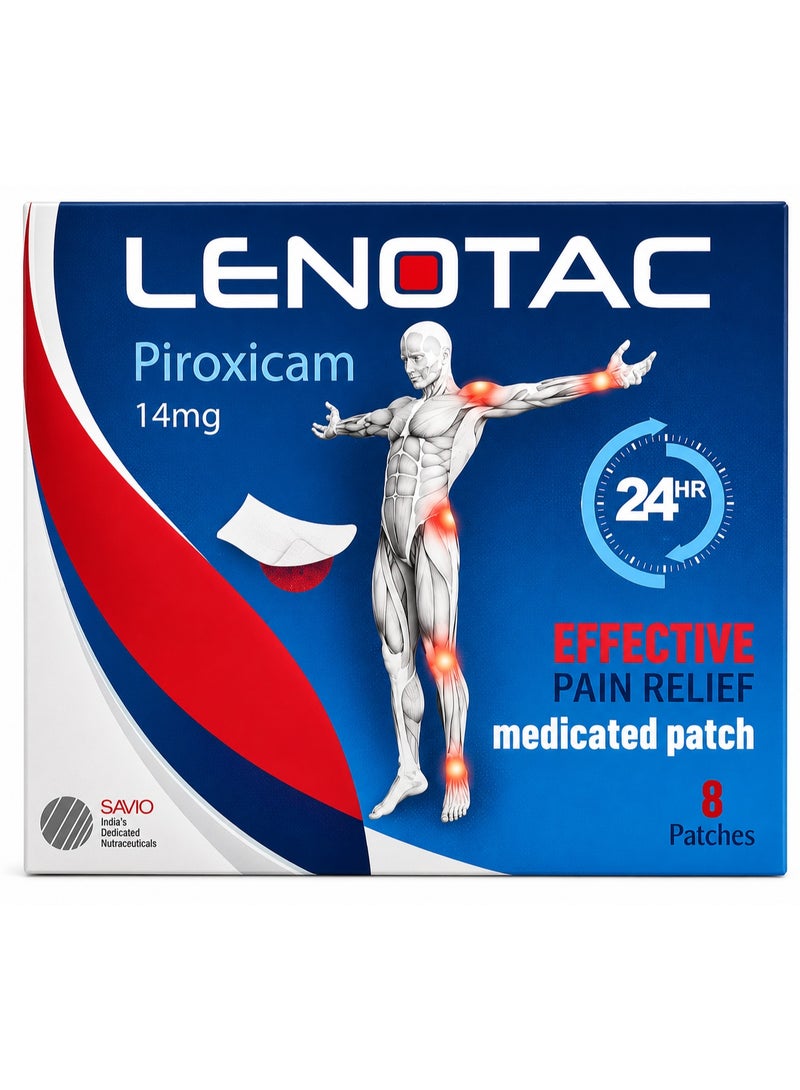 LENOTAC pain releif patch 8s - piroxicam 14mg patch
