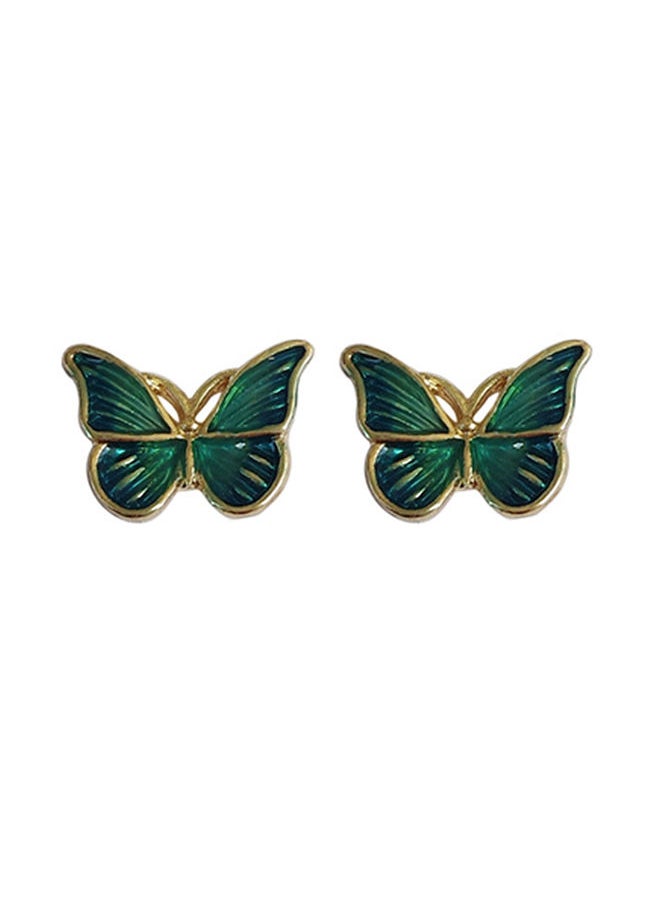 NIBEMINENT - 925 Sterling Silver Butterfly Stud Earrings - Image 1