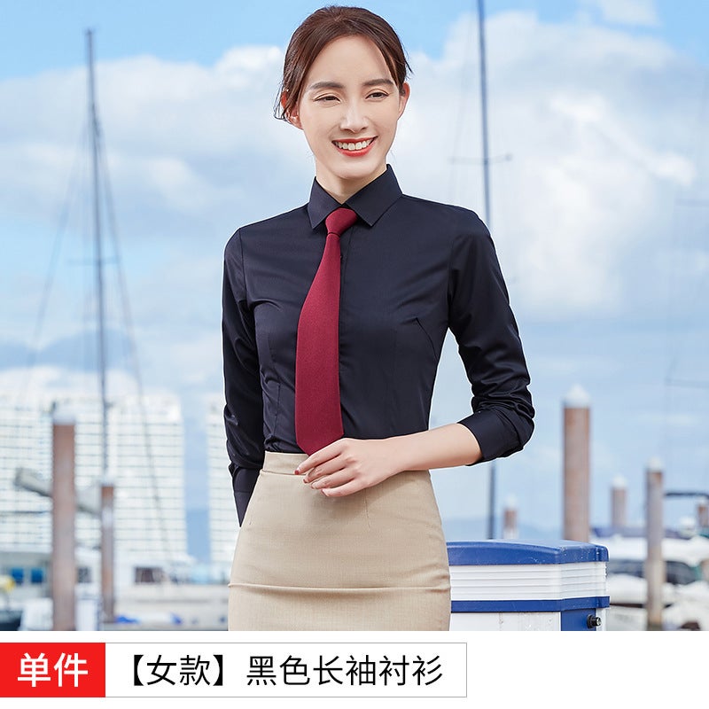 [Large ] Office Clerk Work Clothes Shirt Men'S And Women'S Dress Sales Short Sleeve Shirt Ol Business Wear - Image 1