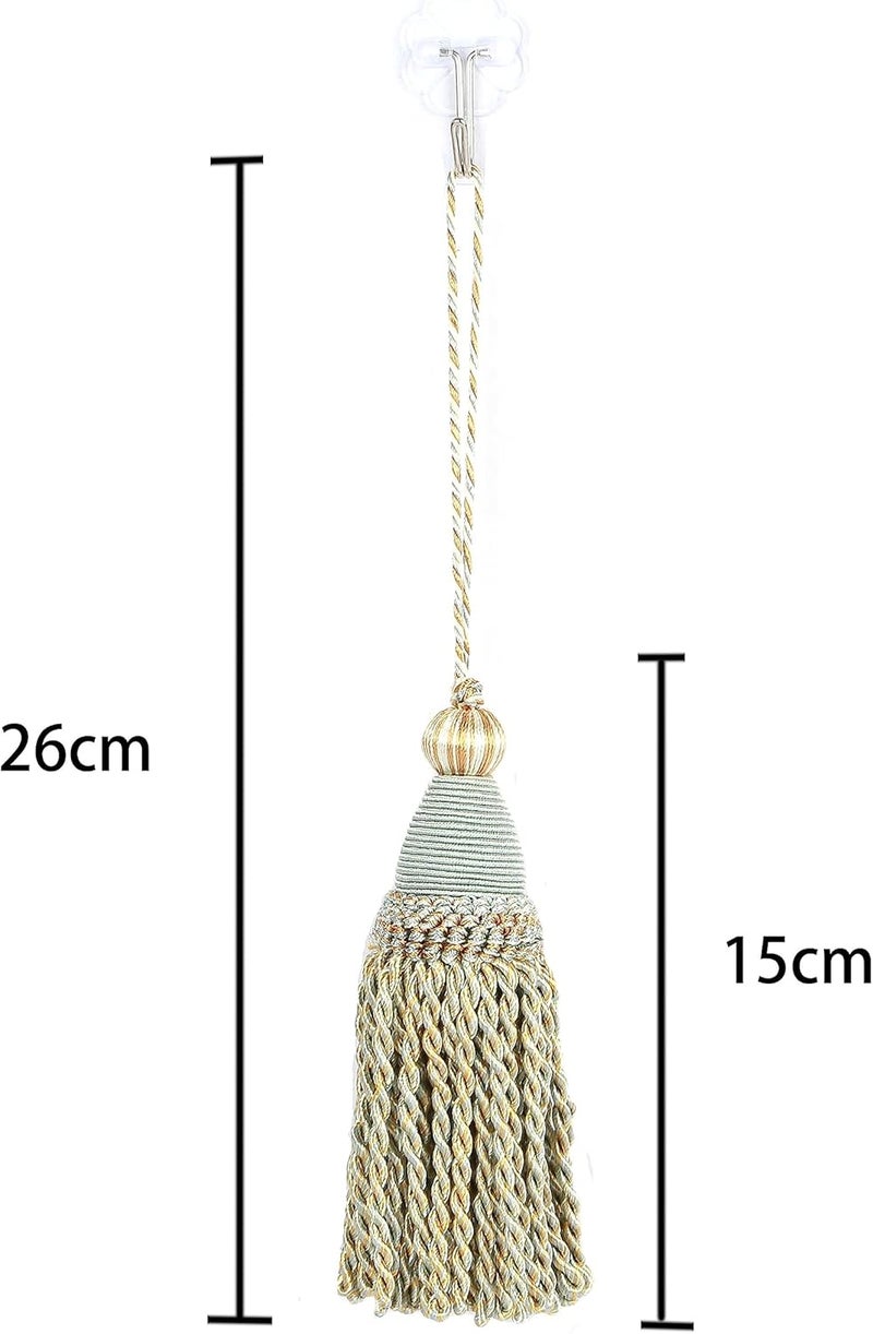fenghuangwu Fenghuangwu 2 Pcs 6 Large Key Tassel with 43 Loop Elegant Hand Crafted Tassels  - Image 2