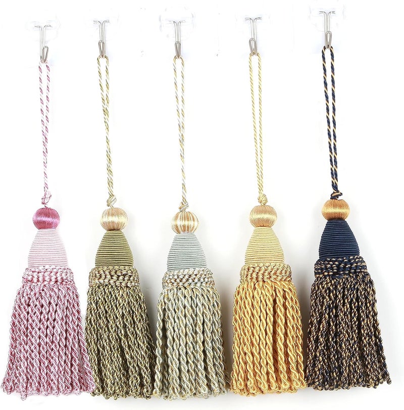 fenghuangwu Fenghuangwu 2 Pcs 6 Large Key Tassel with 43 Loop Elegant Hand Crafted Tassels  - Image 3