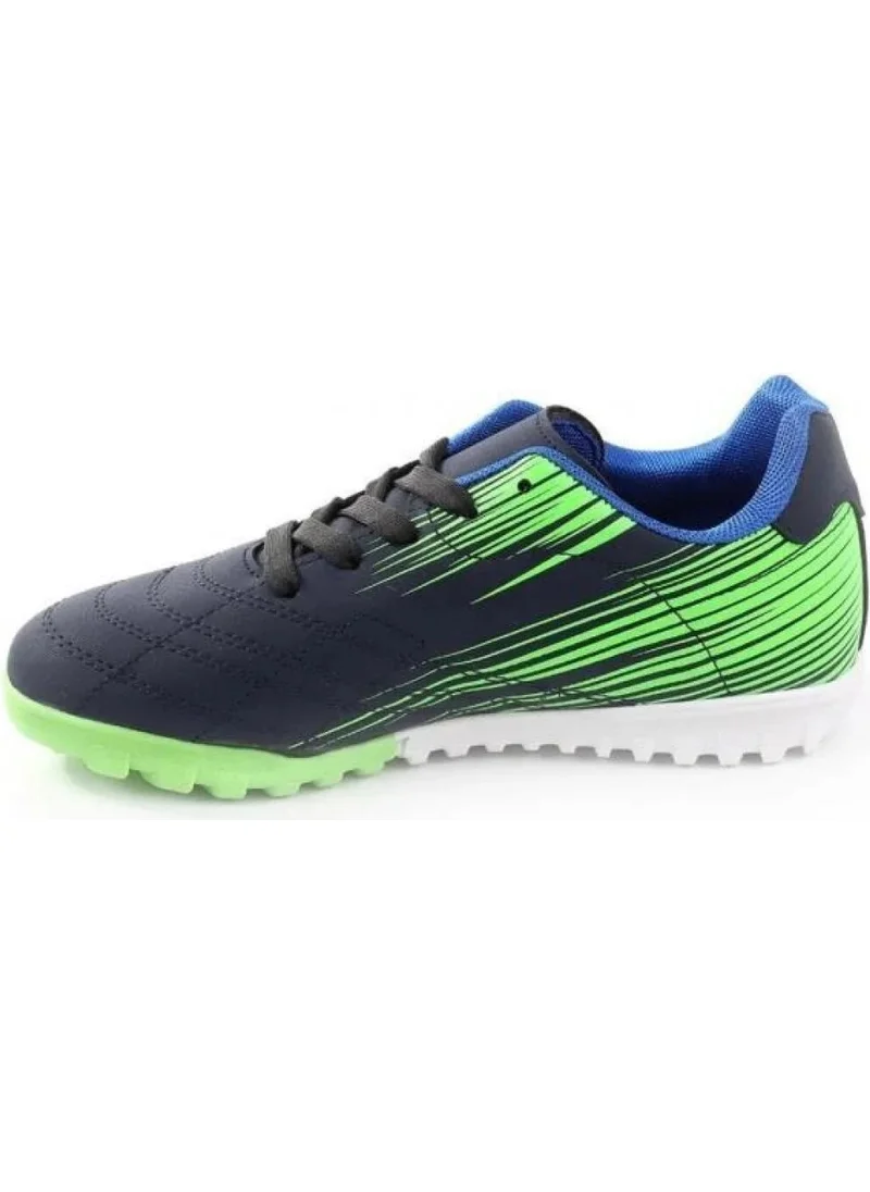 كوول Ronaldo Navy Blue Boys Lace-Up Artificial Turf Football Shoes