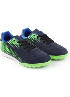 Cool Ronaldo Navy Blue Boys Lace-Up Artificial Turf Football Shoes  - Image 3