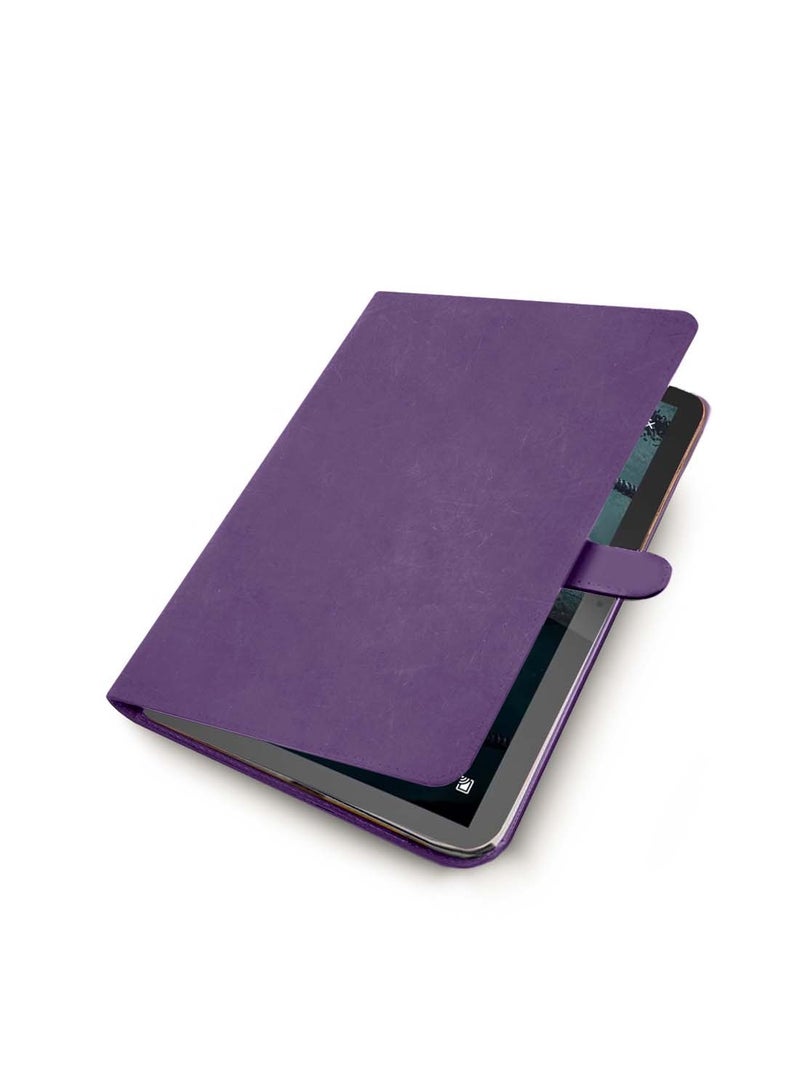 Wtech Apple iPad 2025 (11th Generation) A16 10.9 inch WTech PU Leather Magnetic Closure Flip Case Cover - Purple - Image 5