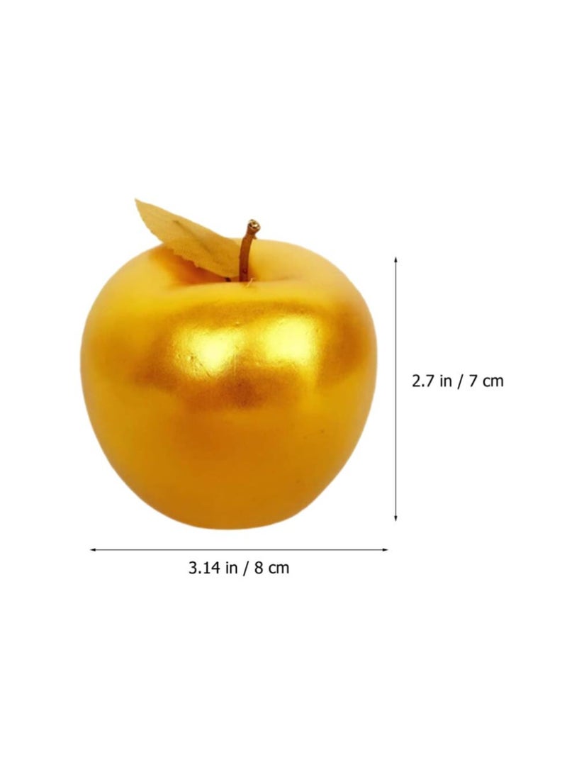 SYOSI 4 Pcs Simulated Wedding Decor Fruit Simulation Apples Foam Apples Artificial Apples Kitchen Decoration Apples Models Red Apples Decorative Model Fake Apple  - Image 3