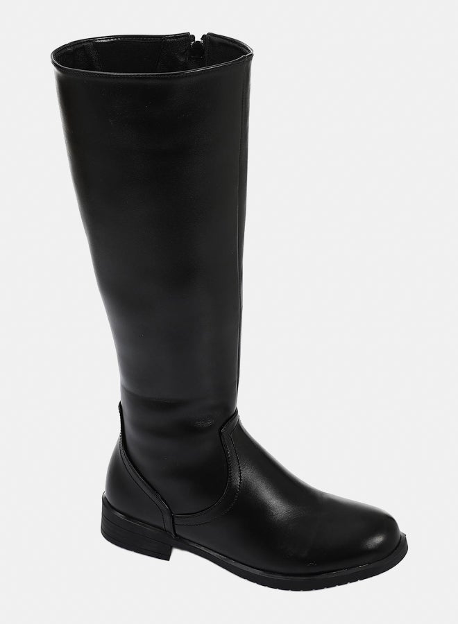 XO Style Leather Boot - Black 2CM - Image 2