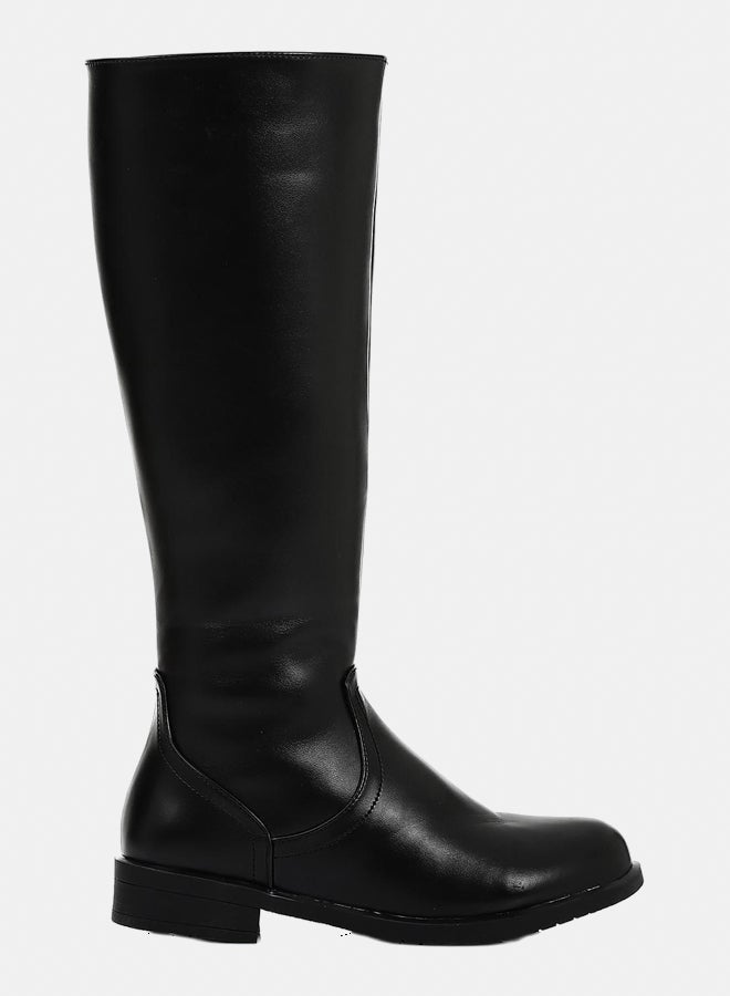 XO Style Leather Boot - Black 2CM - Image 1