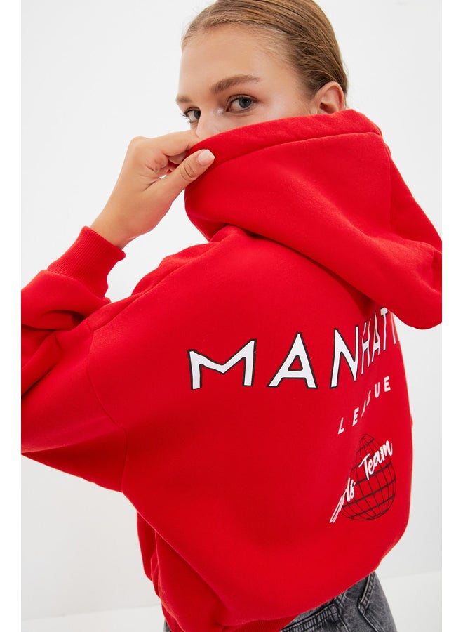 trendyol Hoodie - Red - Relaxed fit  - Image 1