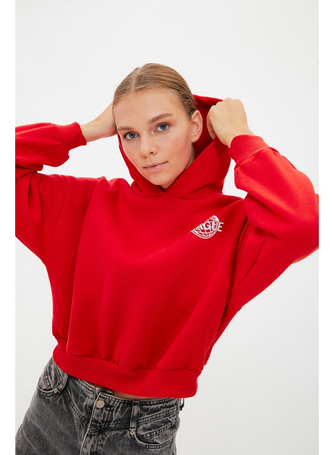 trendyol Hoodie - Red - Relaxed fit  - Image 2
