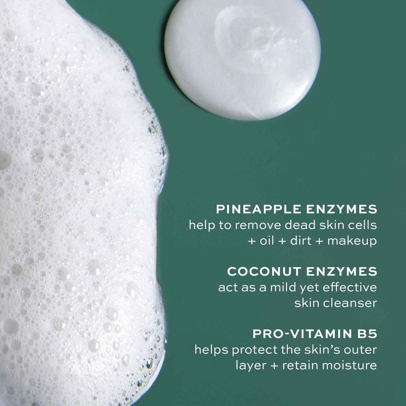 ITK Skincare 2-in-1 Milk-To-Foam Gentle Cleanser - Effective Face Wash + Makeup Remover with Vitamin B5, Pineapple + Coconut Enzymes for Radiant Skin - Cleanse, Remove Excess Makeup + Moisturize Skin - Image 3