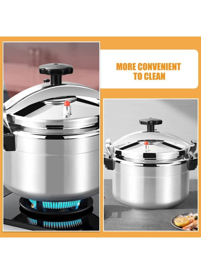 Denx Stainless Steel Pressure Cooker, Gas Stove Top Pressure Canner 11L Safety Canning Pot Household Cooker Pot Induction Cookware Pot Silver - 11L - Image 3