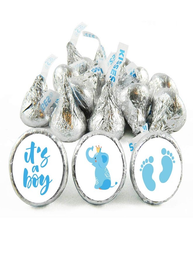 Mr.Mug It's a Boy Chocolate Drop Label Stickers, Blue It's A Boy Baby Shower Favor Labels, Fits Hershey's Kisses Party Favors, Baby Shower Decorations, 0.75 Inches, Pack of 180 - Image 5