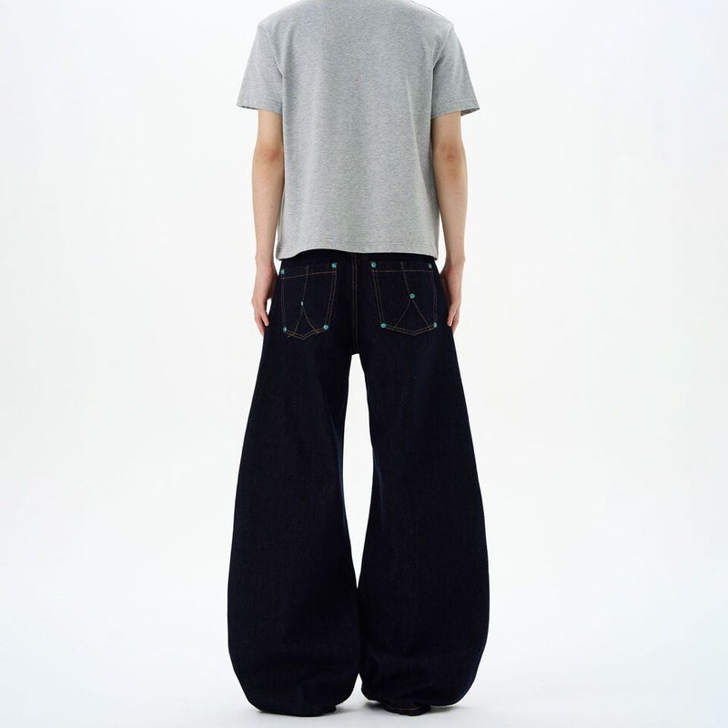 Unisex Casual Daily Denim Jeans - Image 5