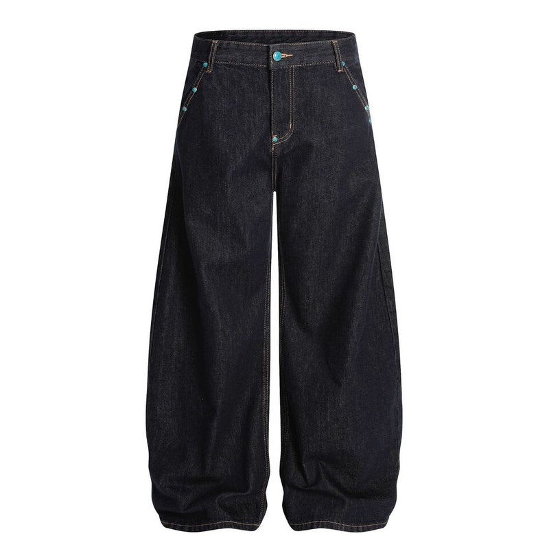 Unisex Casual Daily Denim Jeans - Image 1