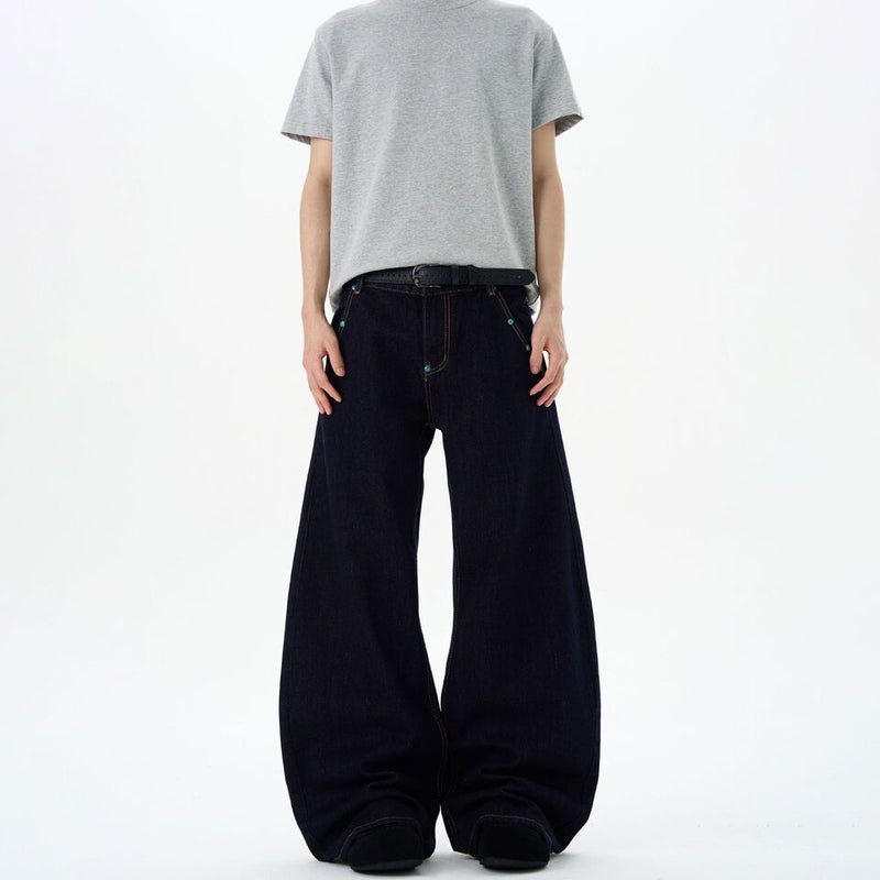 Unisex Casual Daily Denim Jeans - Image 3